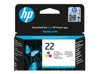 HP 22 - färg (cyan, magenta, gul) - original - bläckpatron C9352AE#301