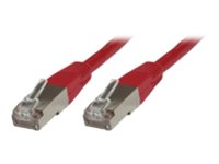 MicroConnect nätverkskabel - 1 m - röd SSTP601R