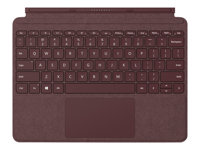 Microsoft Surface Go Signature Type Cover - tangentbord - med pekdyna, accelerometer - QWERTY - engelska - bourgogne Inmatningsenhet KCT-00047