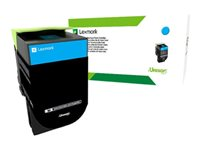 Lexmark 802CE - cyan - original - tonerkassett - LCCP, LRP, Lexmark Corporate 80C20CE