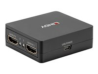 Lindy Compact 2 port HDMI 18G splitter - video/audiosplitter - 2 portar 38358