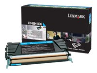 Lexmark - Lång livslängd - cyan - original - tonerkassett - LCCP, LRP X748H1CG