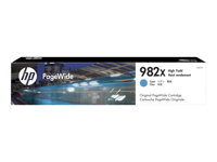 HP 982X - Lång livslängd - cyan - original - PageWide - bläckpatron T0B27A
