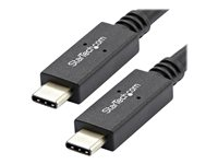 StarTech.com USB-C-kabel med Power Delivery (5 A) - M/M - 1 m - USB 3.1 (10 Gbps) - USB-IF-certifierad - USB typ C-kabel - 24 pin USB-C till 24 pin USB-C - 1 m USB31C5C1M