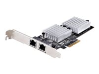 StarTech.com 2-Port 10Gbps PCIe Network Adapter Card, Network Card for PCs/Servers, Full-Height/Low-Profile PCIe Ethernet Card w/Jumbo Frames, NIC/LAN Interface Card - Marvell AQC113CS Chipset, PXE Boot (ST10GSPEXNDP2) - nätverksadapter - PCIe 3.0 x4 - 10 Gigabit Ethernet x 2 ST10GSPEXNDP2