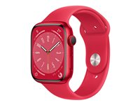 Apple Watch Series 8 (GPS + Cellular) (PRODUCT) RED - röd aluminium - smart klocka med sportband - röd - 32 GB MNKA3DH/A