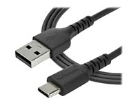 StarTech.com 2 m USB 2.0 till USB-C-kabel -&nbsp;svart&nbsp; - USB typ C-kabel - USB till 24 pin USB-C - 2 m RUSB2AC2MB