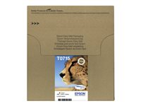 Epson T071 Easy Mail Packaging - 4-pack - svart, gul, cyan, magenta - original - bläckpatron C13T07154511