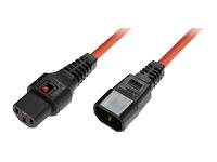 MicroConnect - förlängningskabel för ström - IEC 60320 C14 till power IEC 60320 C13 - 1 m PC938