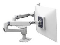Ergotron LX Dual Side-by-Side Arm monteringssats - Patenterade Constant Force-tekniken - för 2 LCD-bildskärmar - vit 45-491-216