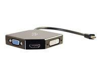 C2G Mini DisplayPort to HDMI, VGA, or DVI Adapter Converter - videokonverterare - svart 80929