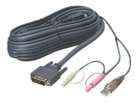 IOGEAR G2L7D05UDTAA - video/USB/ljud-kabel - 5 m G2L7D05UDTAA