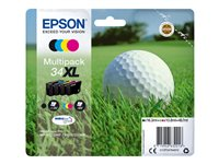 Epson 34XL - 4-pack - XL - svart, gul, cyan, magenta - original - bläckpatron C13T34764020