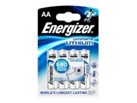 Energizer Ultimate Lithium batteri - 4 x AA-typ - Li 636896