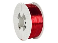 Verbatim - transparent röd - PETG-fiber 55054