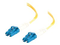 C2G LC-LC 9/125 OS1 Duplex Singlemode PVC Fiber Optic Cable (LSZH) - patch-kabel - 3 m - gul 85606