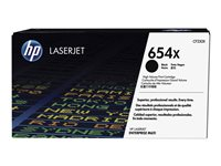 HP 654X - Lång livslängd - svart - original - LaserJet - tonerkassett (CF330X) CF330X