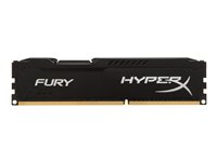 HyperX FURY - DDR3 - sats - 8 GB: 2 x 4 GB - DIMM 240-pin - 1600 MHz / PC3-12800 - ej buffrad HX316C10FBK2/8