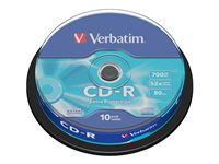 Verbatim - CD-R x 10 - 700 MB - lagringsmedier 43437