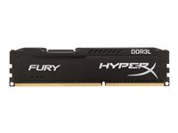 HyperX FURY - DDR3L - sats - 8 GB: 2 x 4 GB - DIMM 240-pin - 1866 MHz / PC3L-14900 - ej buffrad HX318LC11FBK2/8