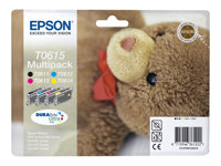 Epson Multipack T0615 - 4-pack - svart, gul, cyan, magenta - original - bläckpatron C13T06154020