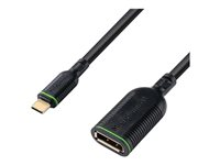 MicroConnect - videoadapterkabel - 24 pin USB-C till DisplayPort - 20 cm MC-USBCDP-A