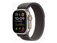 Apple Watch Ultra 2 - titan - smart klocka med Trail Loop - blå/svart - 64 GB MRF63DH/A