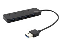 i-Tec USB 3.0 Metal HUB 4 Port with individual On/Off Switches - hubb - 4 portar U3CHARGEHUB4