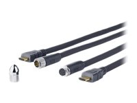 VivoLink Pro Cross Wall - HDMI-kabel med Ethernet - 15 m PROHDMICW15