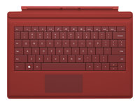 Microsoft Surface 3 Type Cover - tangentbord - portugisisk - röd GV7-00043