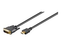 MicroConnect adapterkabel - HDMI / DVI - 5 m HDM192415