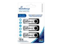 MediaRange - USB flash-enhet - 16 GB MR910-3