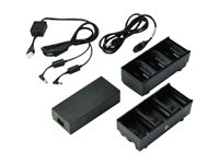 Zebra Dual 3-Slot Battery Charger Connected via Y Cable - batteriladdare SAC-MPP-6BCHEU1-01