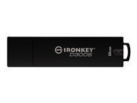 IronKey D300S - USB flash-enhet - 8 GB - TAA-kompatibel IKD300S/8GB
