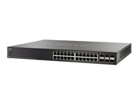 Cisco Small Business SG500X-24MPP - switch - 24 portar - Administrerad - rackmonterbar SG500X-24MPP-K9-G5