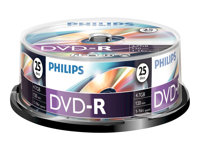 Philips DM4S6B25F - DVD-R x 25 - 4.7 GB - lagringsmedier DM4S6B25F/00
