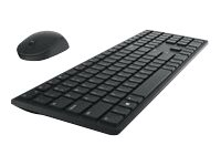 Dell Pro KM5221W - sats med tangentbord och mus - kanadensisk franska - svart Inmatningsenhet KM5221WBKB-FRC