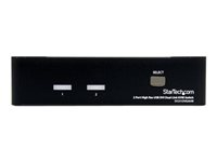 StarTech.com 2 Port DVI KVM Switch - USB DVI Dual Link - Hot-key & Audio Support - 2560x1600 @ 60Hz KVM Switch - KVM Video Switch (SV231DVIUAHR) - omkopplare för tangentbord/video/mus/ljud/USB - 2 portar SV231DVIUAHR