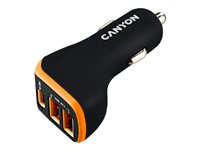 Canyon C-08. strömadapter för bil - USB, 24 pin USB-C - 18 Watt CNE-CCA08BO