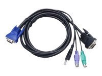 Longshine LCS-KC4-5 - tangentbords-/video-/mus-/USB-kabel - 5 m LCS-KC4-5