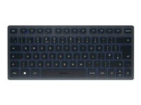 CHERRY KW 7100 Mini - tangentbord - QWERTY - brittisk - slate blue Inmatningsenhet JK-7100GB-22