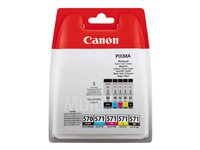 Canon PGI-570/CLI-571 PGBK/BK/C/M/Y Multi Pack - 5-pack - svart, gul, cyan, magenta - original - bläcktank 0372C004