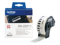 Brother DK-22211 - etiketter - Rulle (2,9 cm x 15,2 m) DK-22211