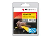 AgfaPhoto - gul, cyan, magenta - kompatibel - bläckpatron (alternativ för: Epson C13T13064010, Epson T1306) APET130TRID