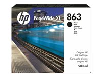 HP 863 - svart - original - PageWide XL - bläckpatron F9K41A