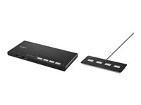 Belkin Modular Secure Single Head - omkopplare för tangentbord/video/mus - 4 portar - TAA-kompatibel F1DN104MOD-PP-4