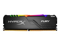 HyperX FURY RGB - DDR4 - sats - 32 GB: 2 x 16 GB - DIMM 288-pin - 3200 MHz / PC4-25600 - ej buffrad HX432C16FB3AK2/32
