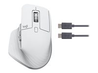 Logitech Master Series MX Master 3S for Mac - Wireless Bluetooth Mouse with Ultra-fast Scrolling - Pale Gray - mus - Bluetooth - blekgrå 910-006570