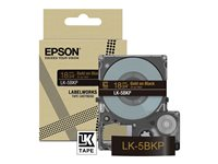Epson LabelWorks LK-5BKP - bandpatron - metallisk - 1 kassett(er) - Rulle (1,8 cm x 9 m) C53S672095