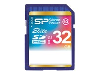 SILICON POWER Elite - flash-minneskort - 32 GB - SDHC UHS-I SP032GBSDHAU1V10